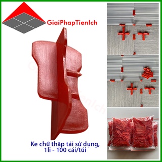 Ke chữ thập, ke chữ thập lát gạch, ke chữ thập tái sử dụng 1.0mm túi 100 cái