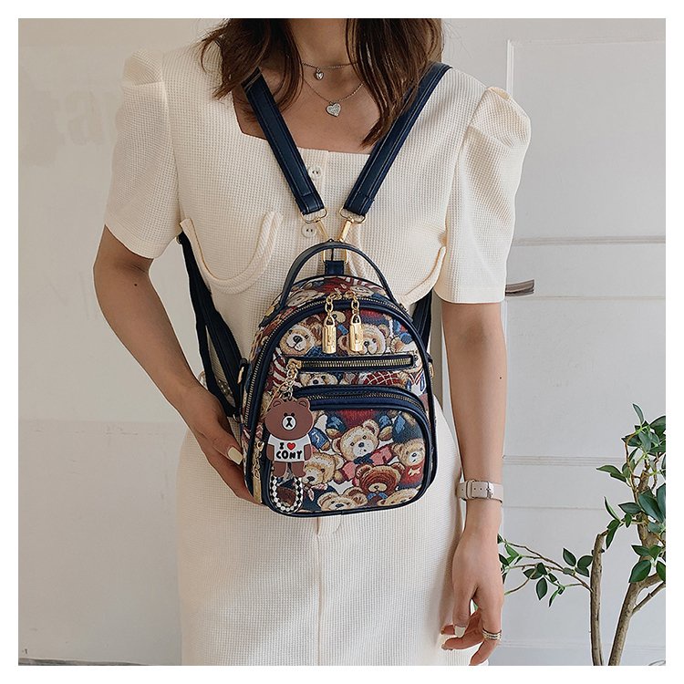 Ba Lô In Hình Gấu Thời Trang Dành Cho Nữ