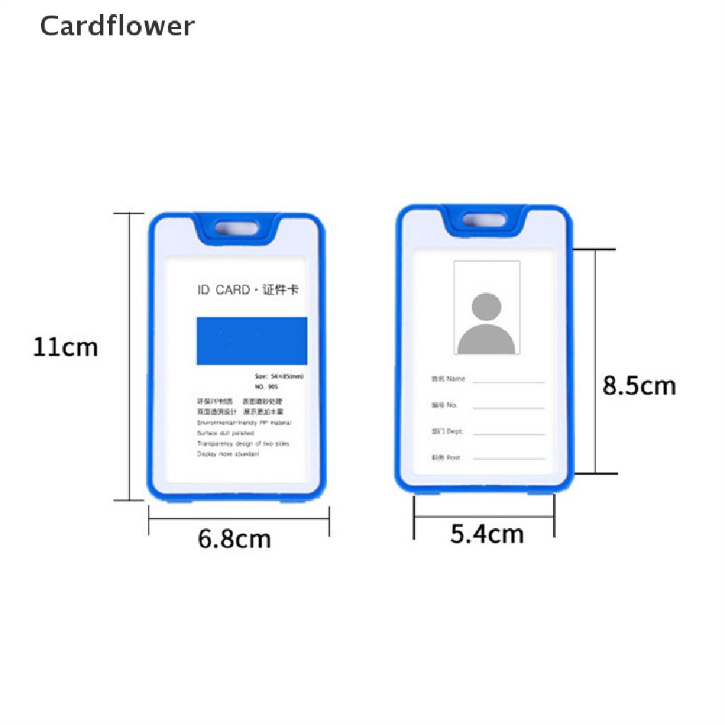 1 Bao Đựng Thẻ ID / Xe Buýt Hai Mặt Trong Suốt