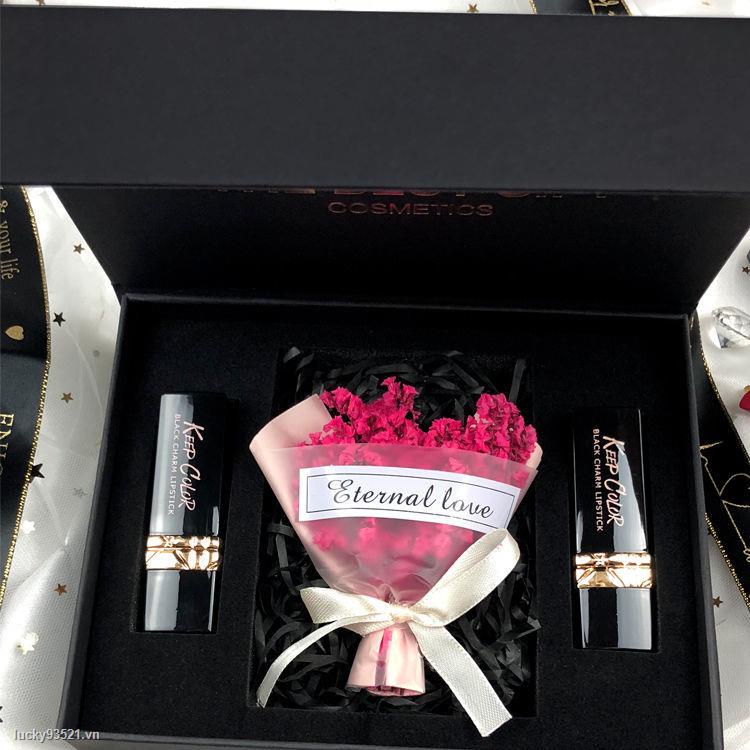 Set son môi làm quà tặng cho bạn gái cho dịp lễ tình nhân / giáng sinh Tanabata 520