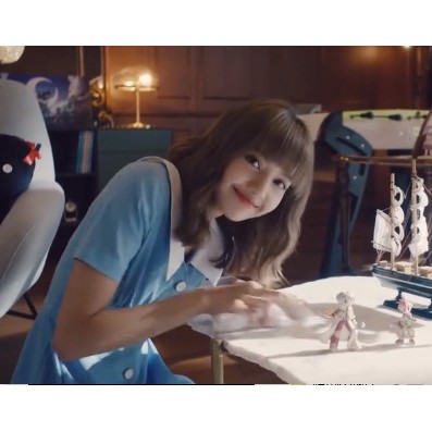 Lisa blackpink Đầm Nữ Ngắn Tay Cổ Bẻ Thời Trang Hàn