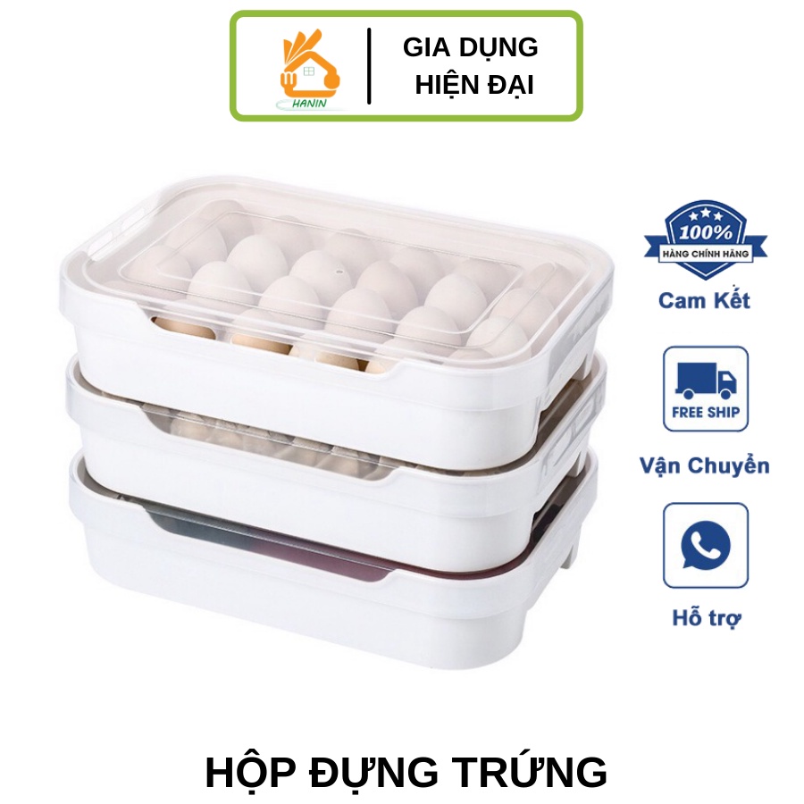 Hộp đựng trứng 24 quả - Khay đựng trứng, đựng thực phẩm tủ lạnh cao cấp
