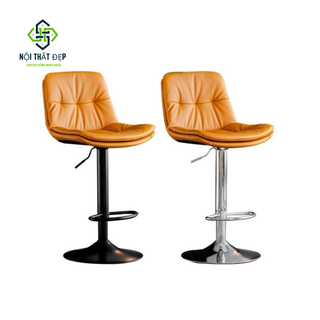  Ghế xoay quầy bar da QB-322 cao cấp nâng hạ chiều cao nhiều màu sắc 