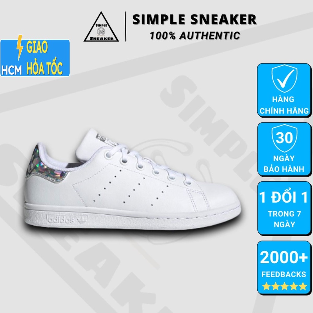 Giày Adidas Stan Smith Auth 💙FREESHIP💙 Stan Smith Diamond Chính Hãng - Giày Sneaker Thể Thao Nữ Adidas - Simple Sneaker