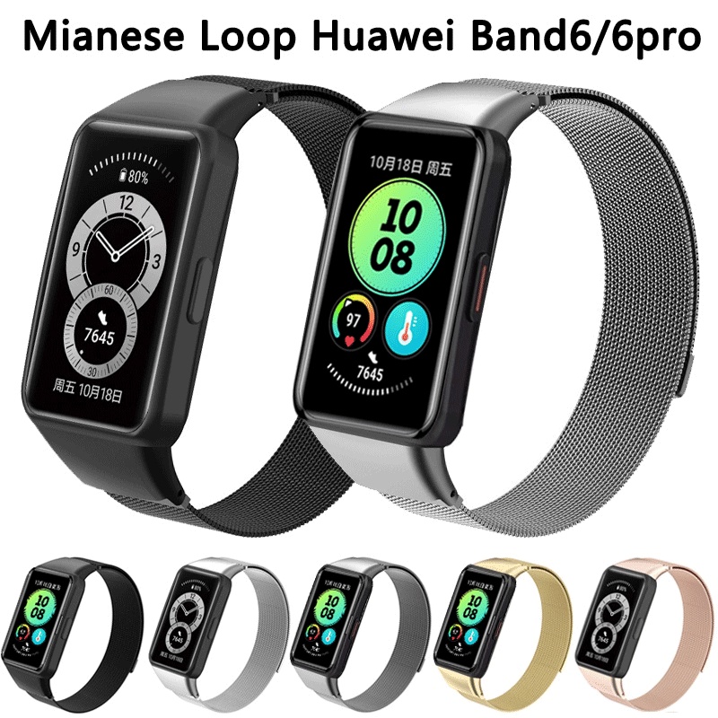 Dây đeo inox từ tính cho đồng hồ thông minh Huawei band 6/6pro
