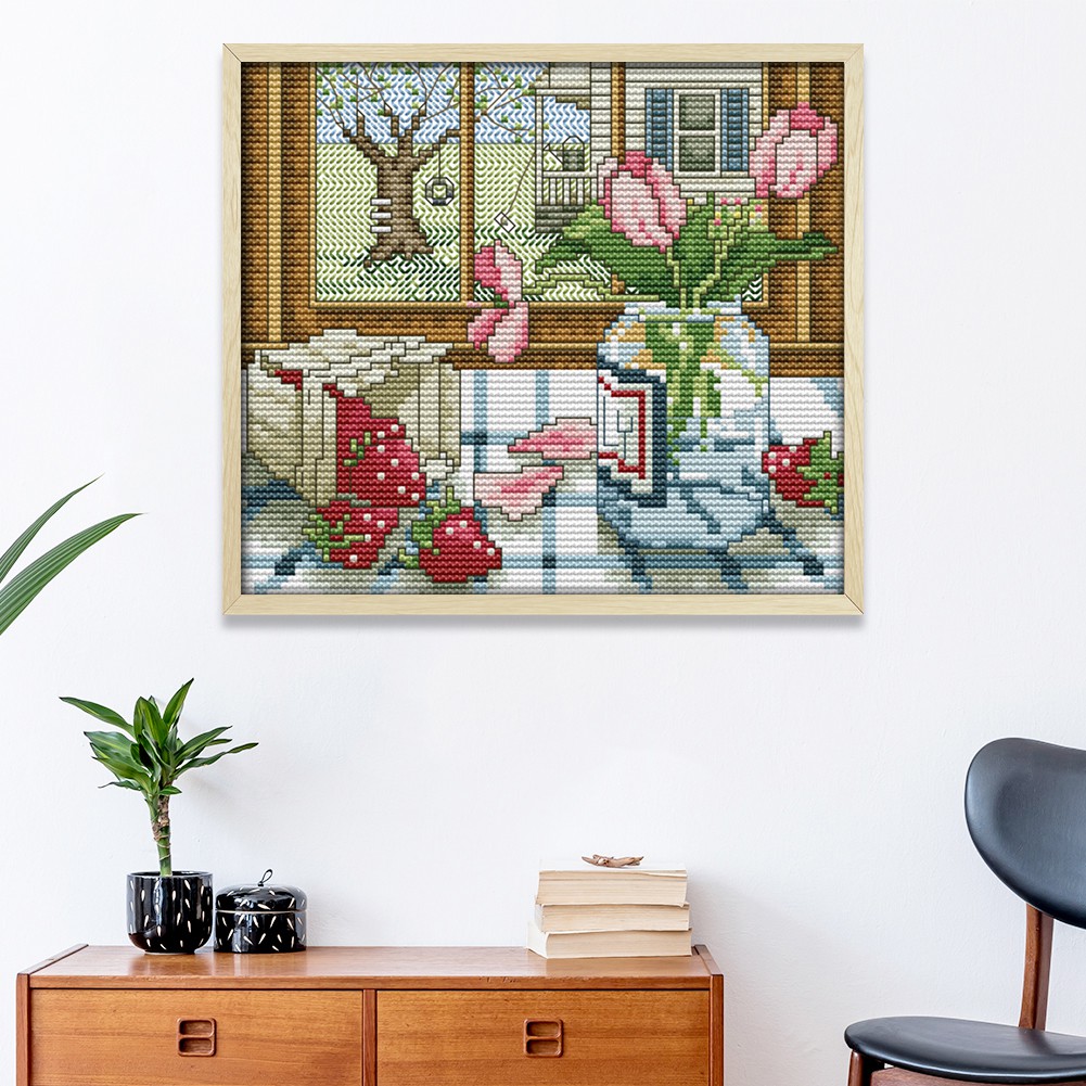 Bộ Tranh Thêu Chữ Thập 4 Mùa Hình Phong Cảnh 14ct | BigBuy360 - bigbuy360.vn