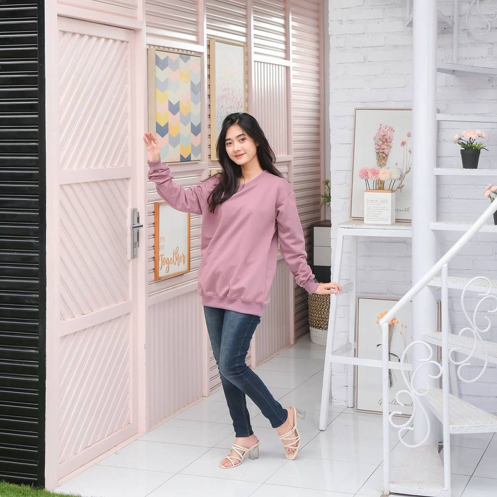 Áo sweater lông cừu trơn thời trang cho nam nữ | BigBuy360 - bigbuy360.vn