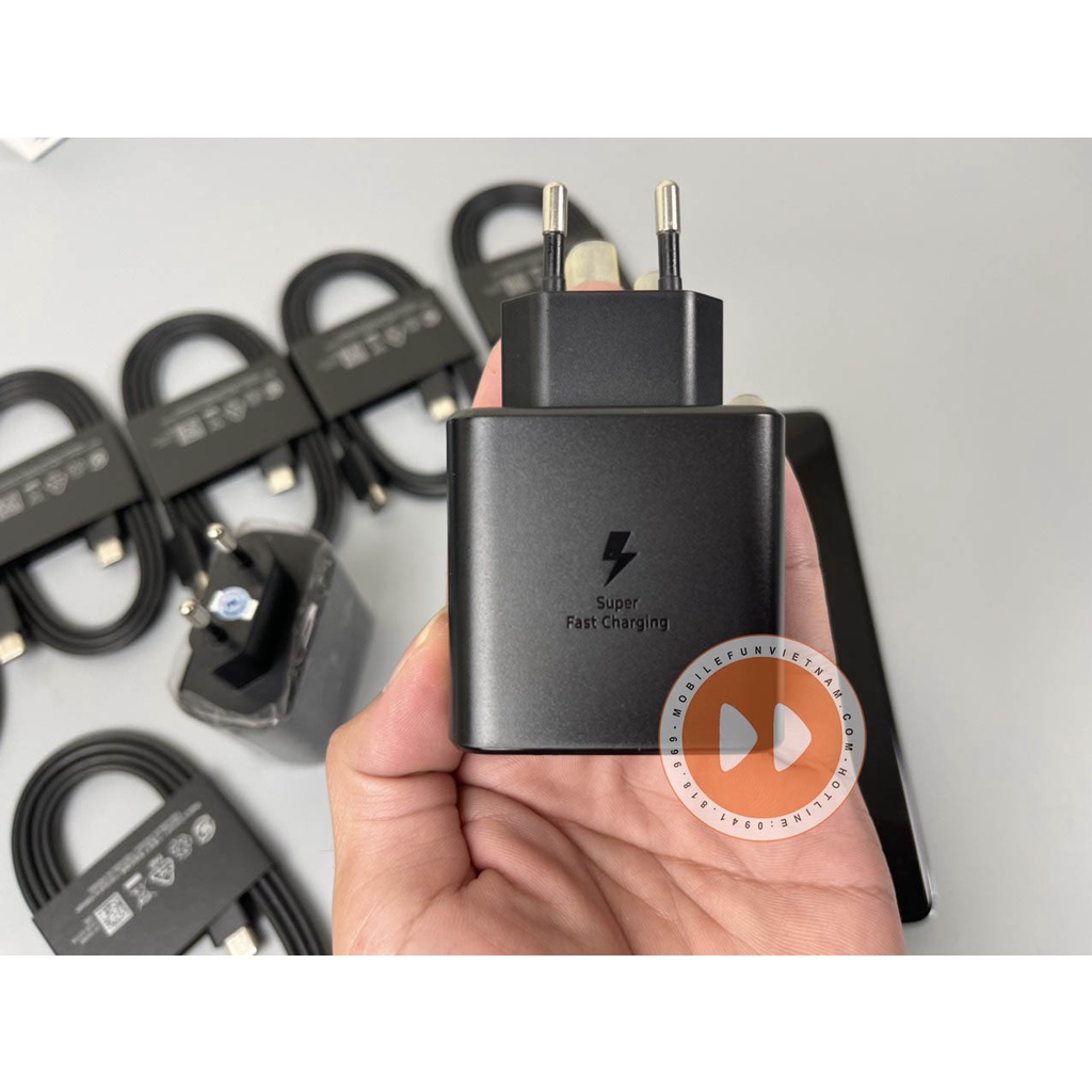 Bộ sạc nhanh SAMSUNG 45W kèm cáp 5A chính hãng, Hỗ trợ sạc siêu nhanh 2.0