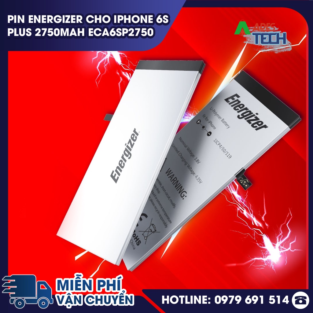 Pin Energizer cho iPhone 6s Plus 2750mAh ECA6SP2750 - BẢO HÀNH 12 THÁNG