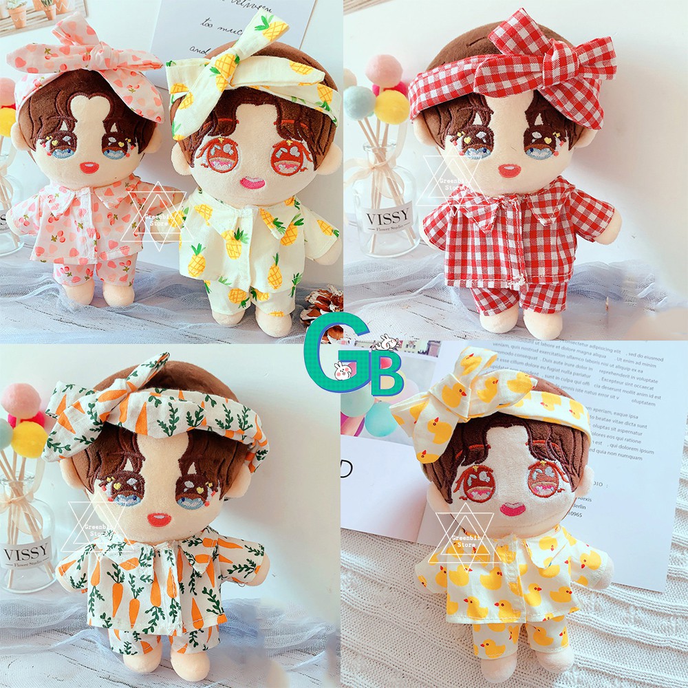 Tiểu Chiến Xiao Zhan Bts Exo Bộ Đồ Ngủ Pijama Dành Cho Búp Bê Exo