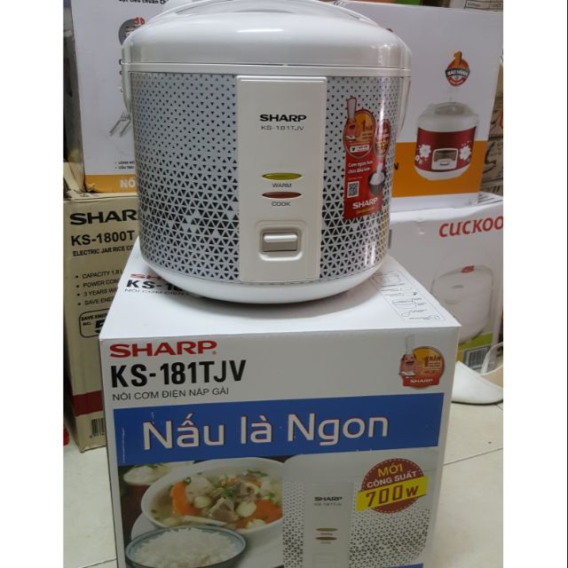 NỒI CƠM ĐIỆN SHARP KS-181TJV CAM KẾT CHÍNH HÃNG