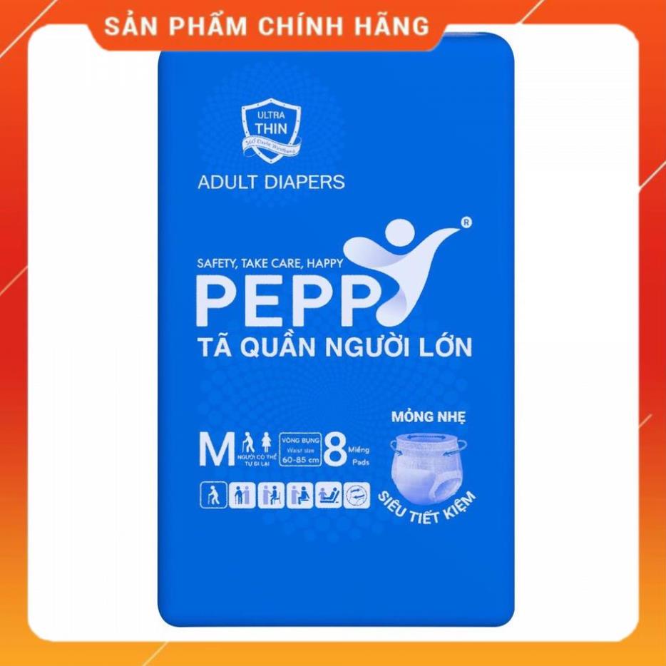 combo 5 gói bỉm quần peppy size m 8,L 7
