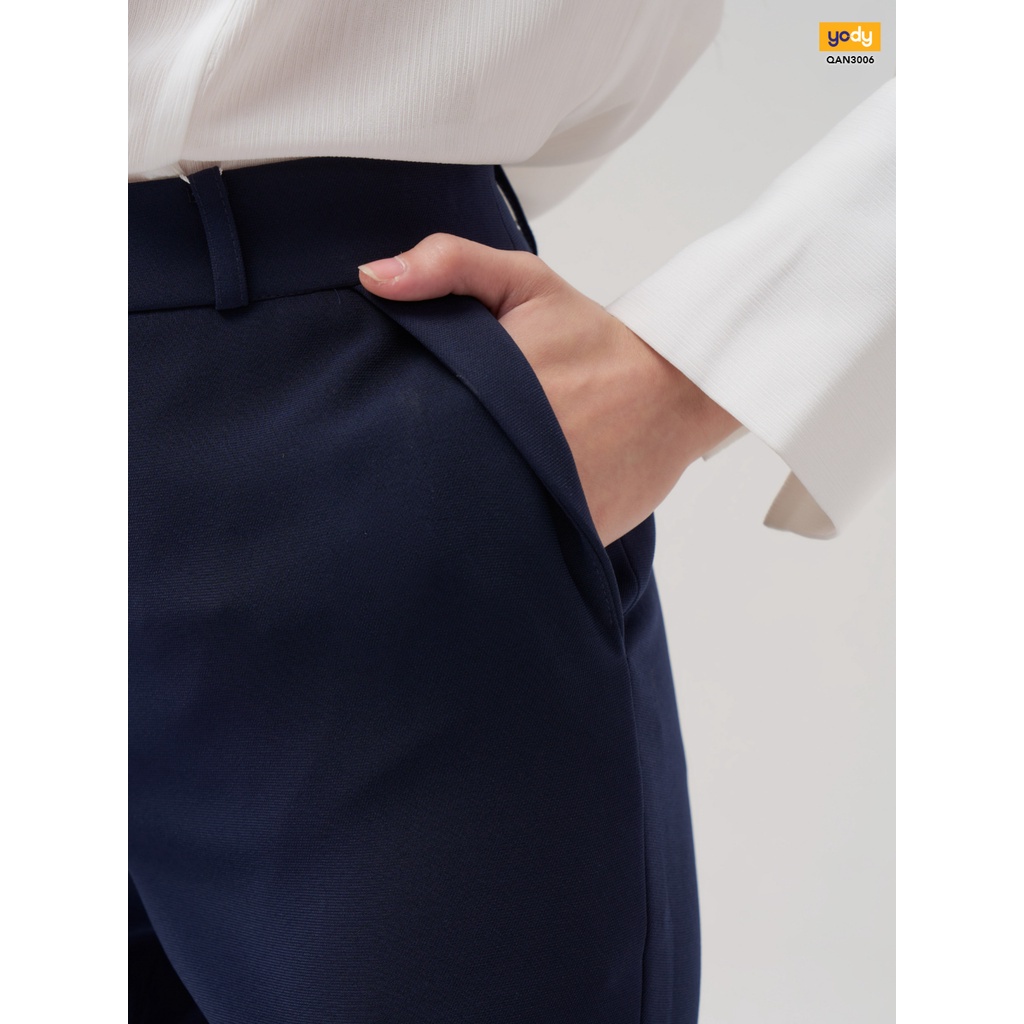 Quần Baggy vải nữ thương hiệu YODY Chất Tuýt Si Không Nhăn QAN3006