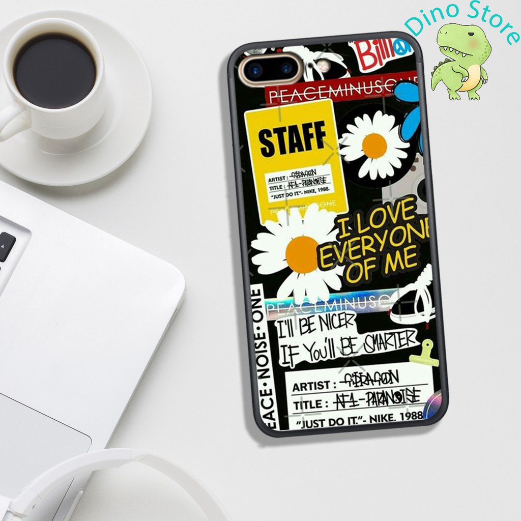 ỐP LƯNG IPHONE 7 PLUS/8 PLUS/6 PLUS IN HÌNH PEACEMINUSONE G-DRAGON.