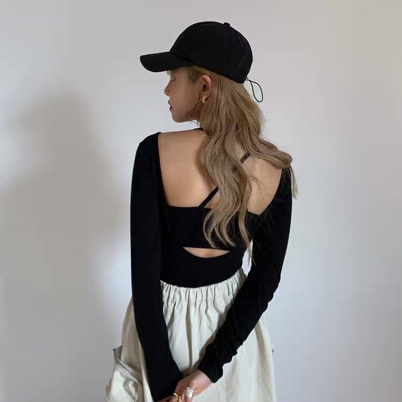 (SẴN) Bodysuit tay dài hở lưng sâu | BigBuy360 - bigbuy360.vn