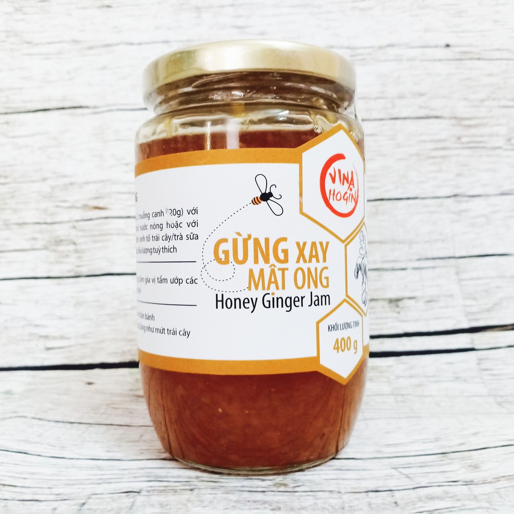 Gừng xay mật ong nguyên chất 400g- Tăng cường sức khỏe.