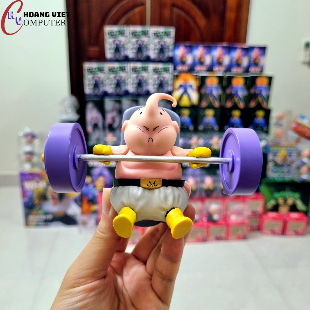Full bộ mô hình mabuu tập gym siêu dễ thương - Mô hình mới ra mắt Dragon Ball