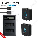 Pin GOPRO Hero 5/6 1220mAh 3.8V(2 viên) + Sạc đôi Gopro Hero 5, Pin GOPRO chất lượng đạt chuẩn EU, đúng dung lượng