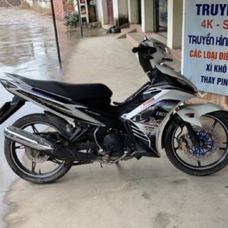 Tem exciter 135 MX bạc đen