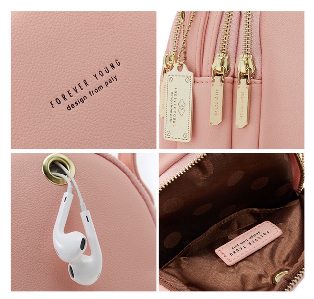 Forever Young - [Có sẵn] Balo Forever Young mẫu 2 ngăn dáng nhỏ xinh PL931 | BigBuy360 - bigbuy360.vn