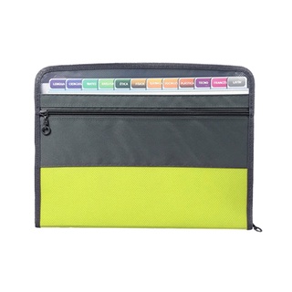 A4 Multi-layer Organ Bag Zipper Information Briefcase Document File Folder Pack