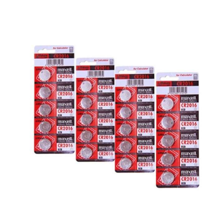 Pin Cmos Maxell CR2016 Lithium 3V Vỉ 5 Viên