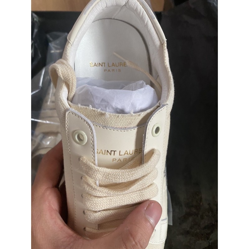 [Mã FAGREEN245 giảm tới 30K đơn 99K] giày thể thao trắng saint laurent (cao cấp) | BigBuy360 - bigbuy360.vn