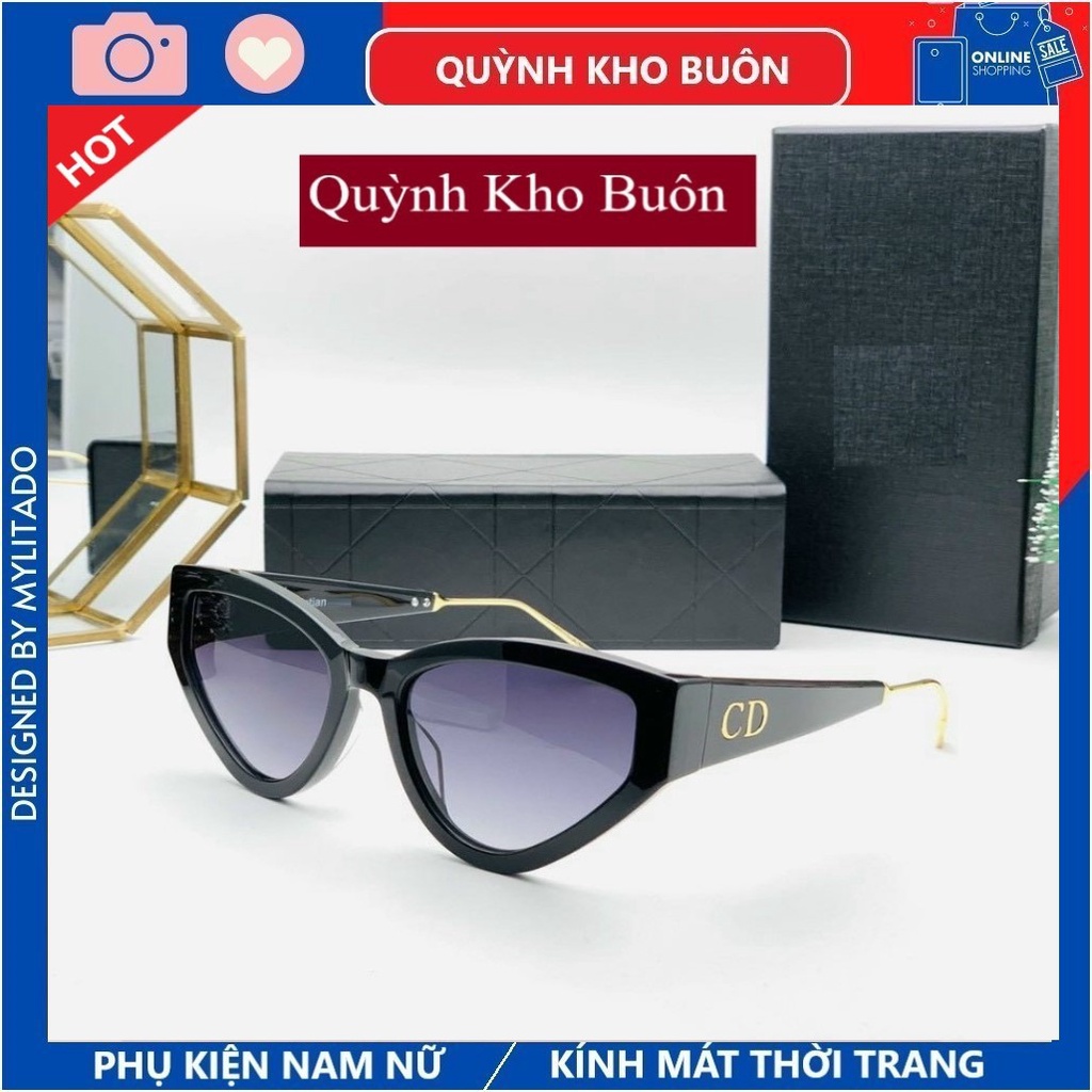 Kính mắt mèo nữ Cao Cấp thời trang , Gọng chân cốt kim loại bền đẹp 2606