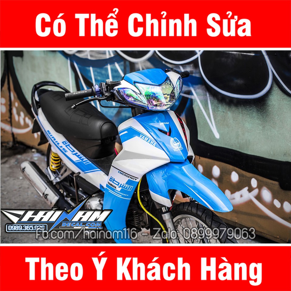 Tem Trùm Sirius Xanh Trắng Police Dubai