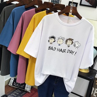 Áo Thun Nữ Tay lỡ Freesize Form rộng Unisex, mặc lớp, nhóm, cặp In Hình ngộ nghĩnh M885