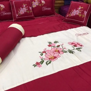 Vỏ chăn xoa satin trần bông 3 lớp