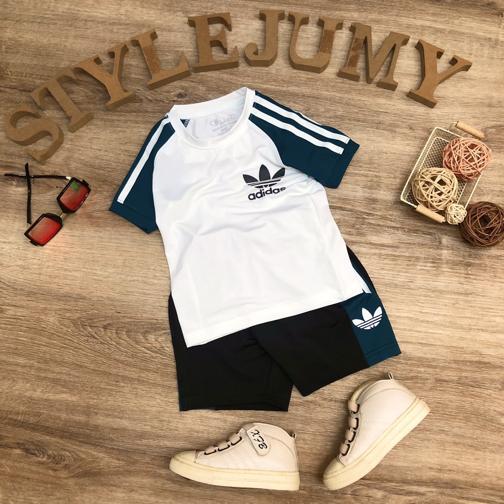 SIZE 1-10  ĐỒ BỘ BÉ TRAI THỂ THAO NGẮN TAY VẢI THUN LẠNH IN CHỮ CHAMPION