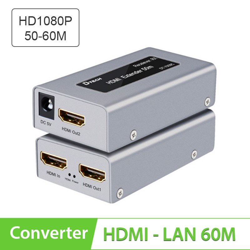 Bộ Chuyển Đổi HDMI TO LAN 60m 120m hàng chất lượng 4k- hdmi ra lan