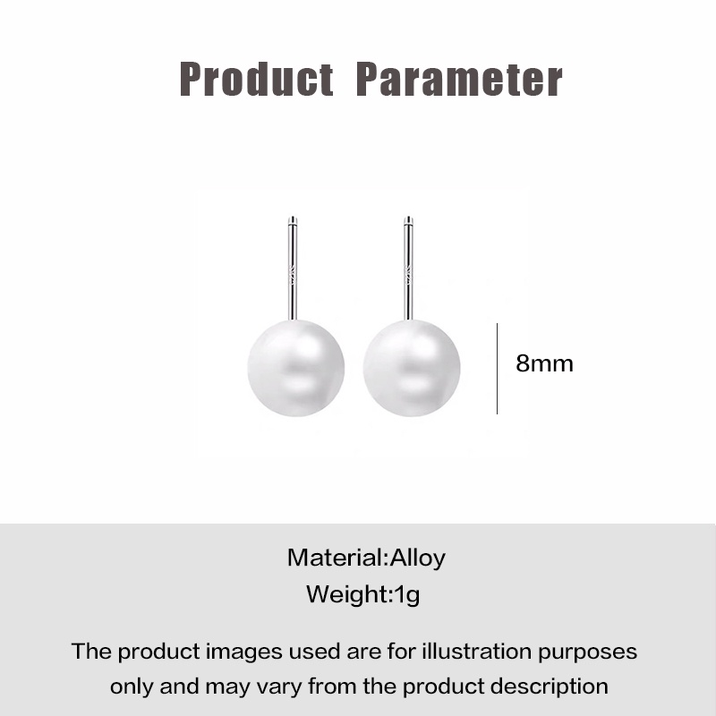 Bông tai MAYEBE LAVEND thời trang đính ngọc trai đơn giản phong cách Hàn Quốc cho nữ