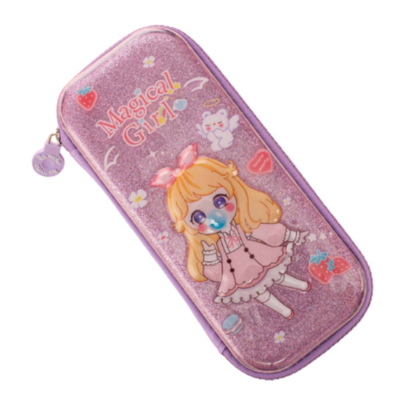 Túi Đựng Bút Họa Tiết Phi Hành Gia Dập Nổi 3D Dễ Thương Dành Cho Học Sinh