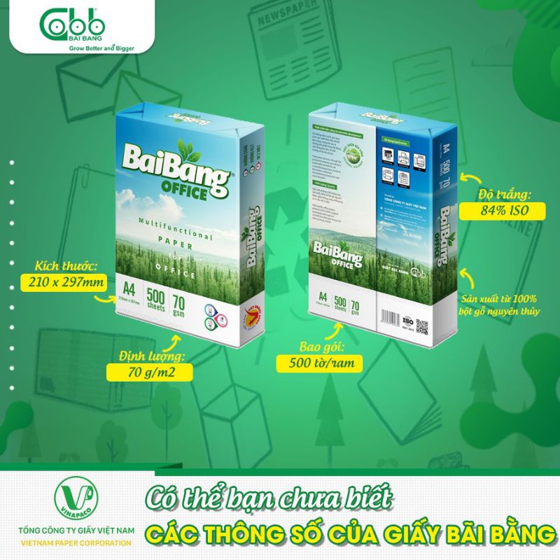 (Chính hãng) giấy Bãi Bằng officers A4/70
