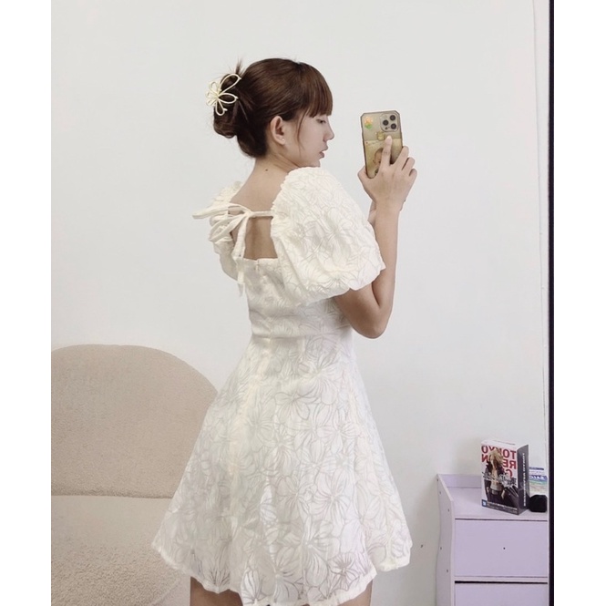 Đầm hoa xô 3D  H73