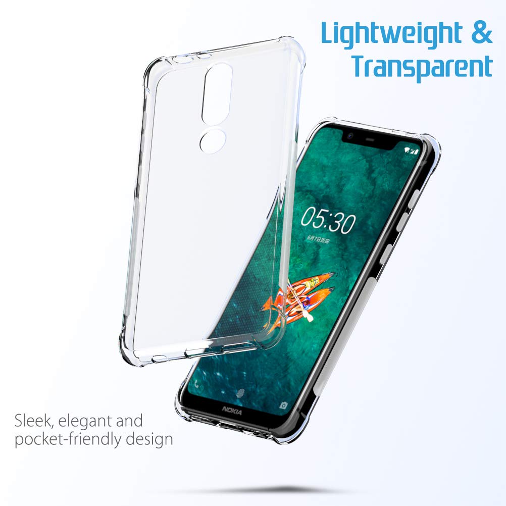 Ốp điện thoại silicon TPU mềm trong suốt thích hợp cho Nokia X20 X10 G20 5.4 2.4 5.1 Plus 5.3 2.2 2.1 6.1 Plus 6.3 X6
