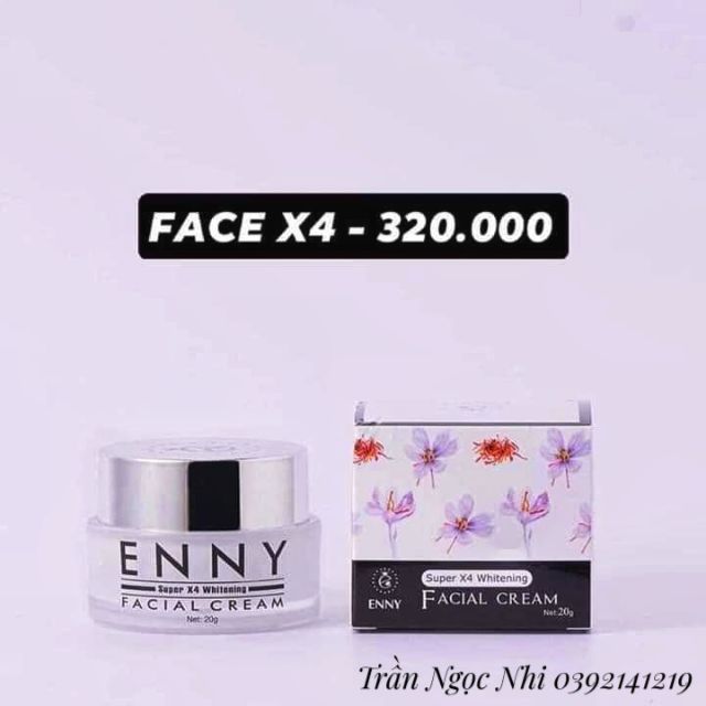Kem face x4 mix Saffron chính hãng mỹ phẩm Enny