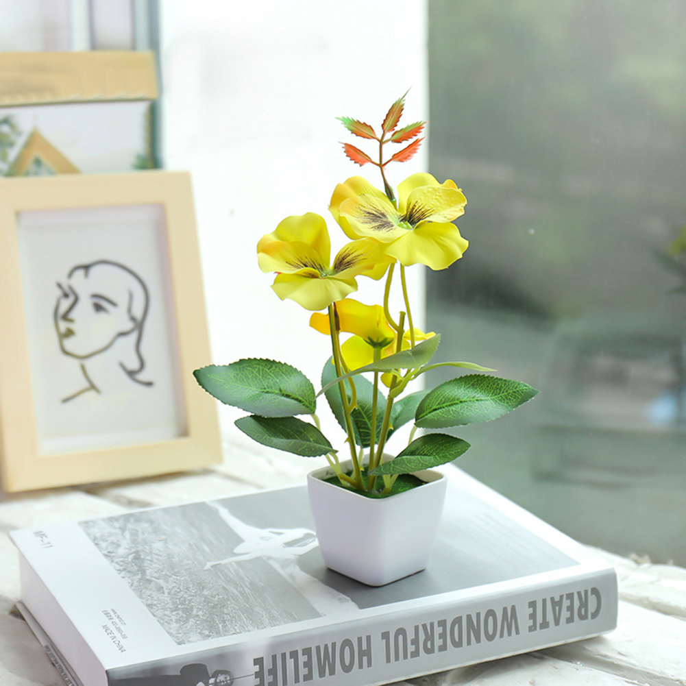 Chậu hoa giả bằng nhựa trang trí sân vườn/trong nhà/tiệc