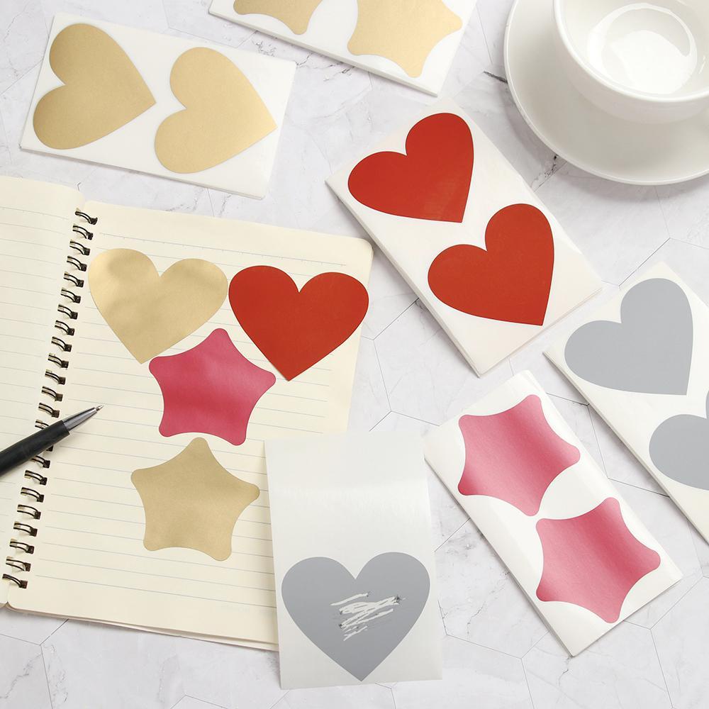 Bộ 50 Thẻ Dán Hình Ngôi Sao Năm Cánh Màu Vàng Đa Năng Tiện Dụng DIY