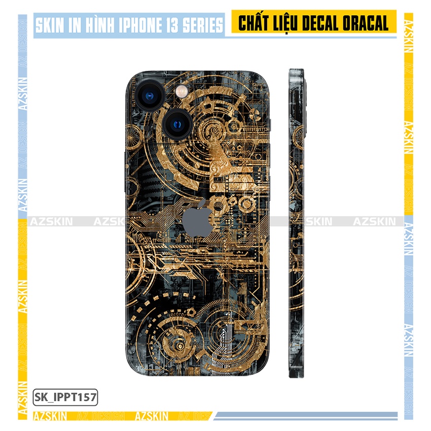 Miếng Dán Skin IPhone 13 Mini/13/13Pro/13 Pro Max Thiết Kế Độc Lạ |SK_IPPT157| Khuôn Chuẩn Body Máy, Dán Full Lưng Viền
