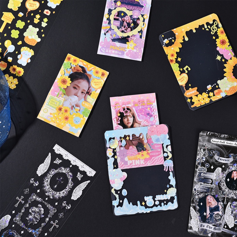 Flowertree Bộ 4 Sticker Dán Trang Trí Sổ Lưu Niệm