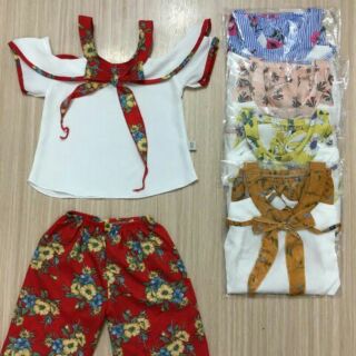Sét 3 bộ đồ bộ voan cho bé gái 6-18kg