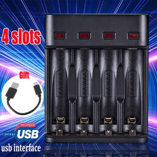Bộ Sạc Pin 5v 4 Cổng Usb Cho Aa Aaa W/Sạc