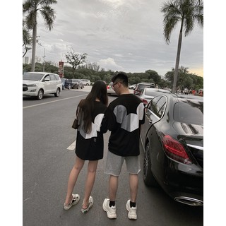 TEE BIG LOGO đen - ÁO THUN cotton basic CHUỘT TRẮNG
