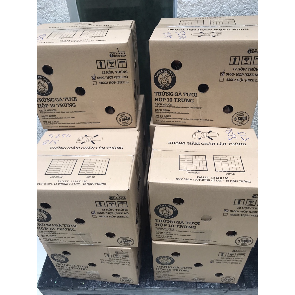 TRỨNG GÀ SẠCH VỈ 10 TRỨNG