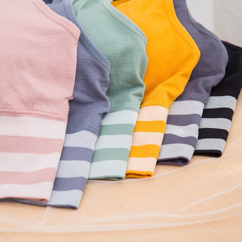 ÁO BRA THỂ THAO  -Tập gym, yoga, aerobic kẻ ngang thời trang ms1314