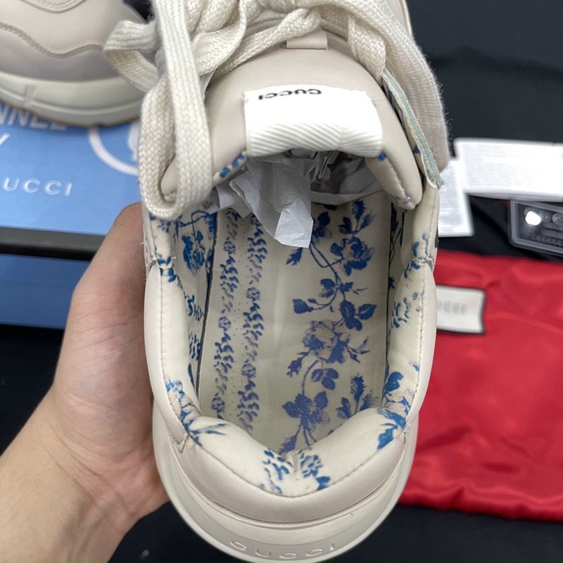 (ẢNH THẬT 1.1) Giày Gucci NY đen nam nữ Hàn Quốc - Full box túi đỏ