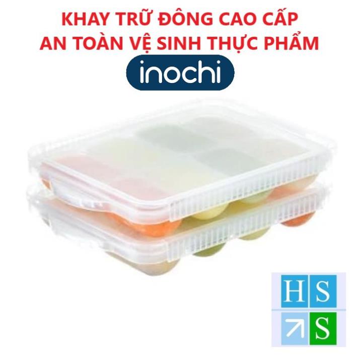 KHAY TRỮ ĐÔNG đồ ăn dặm Amori INOCHI nhựa nguyên sinh an toàn thực phẩm cho bé - HS Shop Thủ Đức